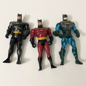 Vintage 90s Batman Lot of 3 Action Figures DC Comics Kenner Toys